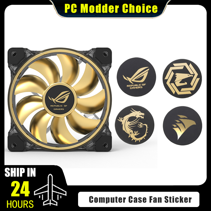 Pc Gaming Lian Li - Computer Case Fan Logo Sticker, ROG