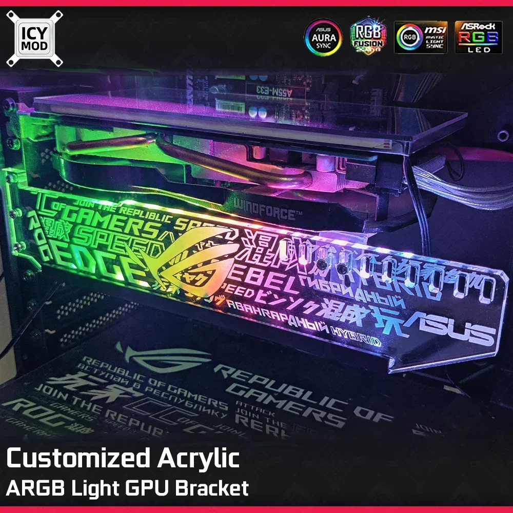 ICY MOD Customized VGA Bracket - Pc Gaming Lian Li ulasan dan harga