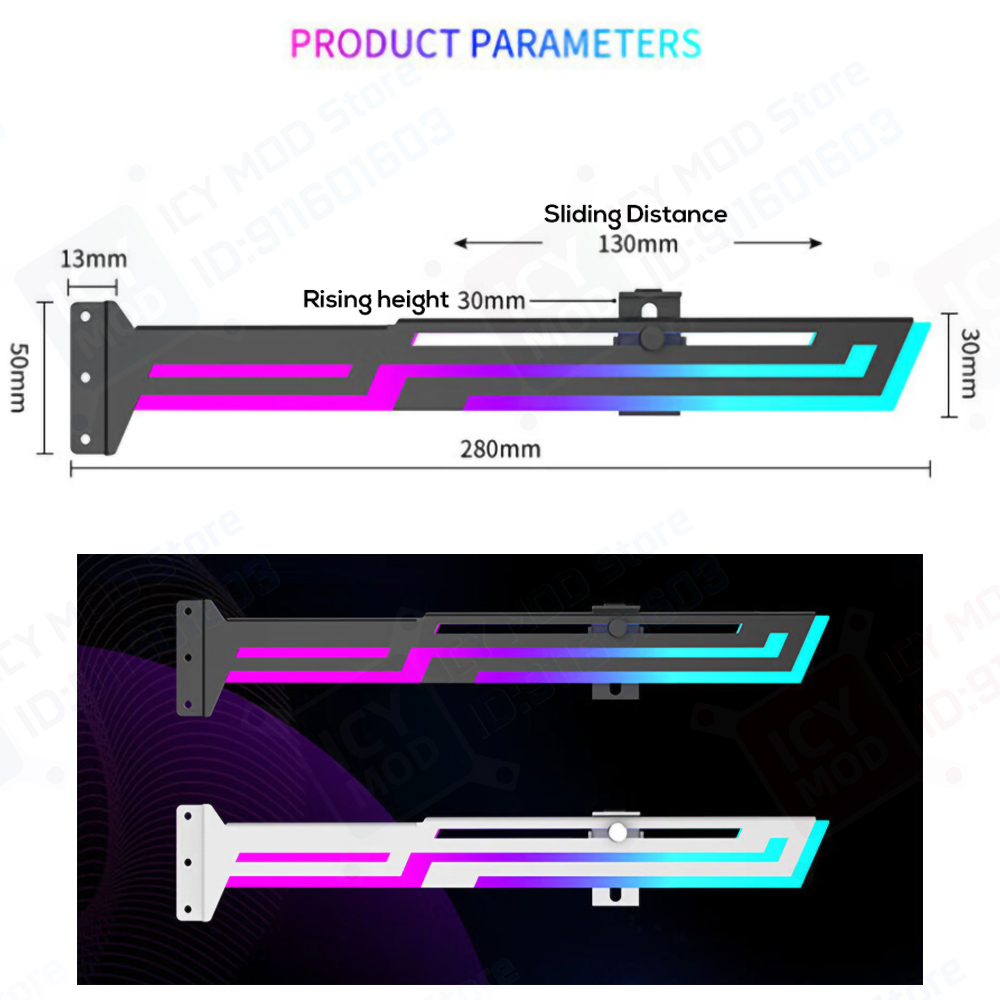 GPU Bracket 5V3Pin VGA Holder  - Pc Gaming Lian Li ulasan dan harga