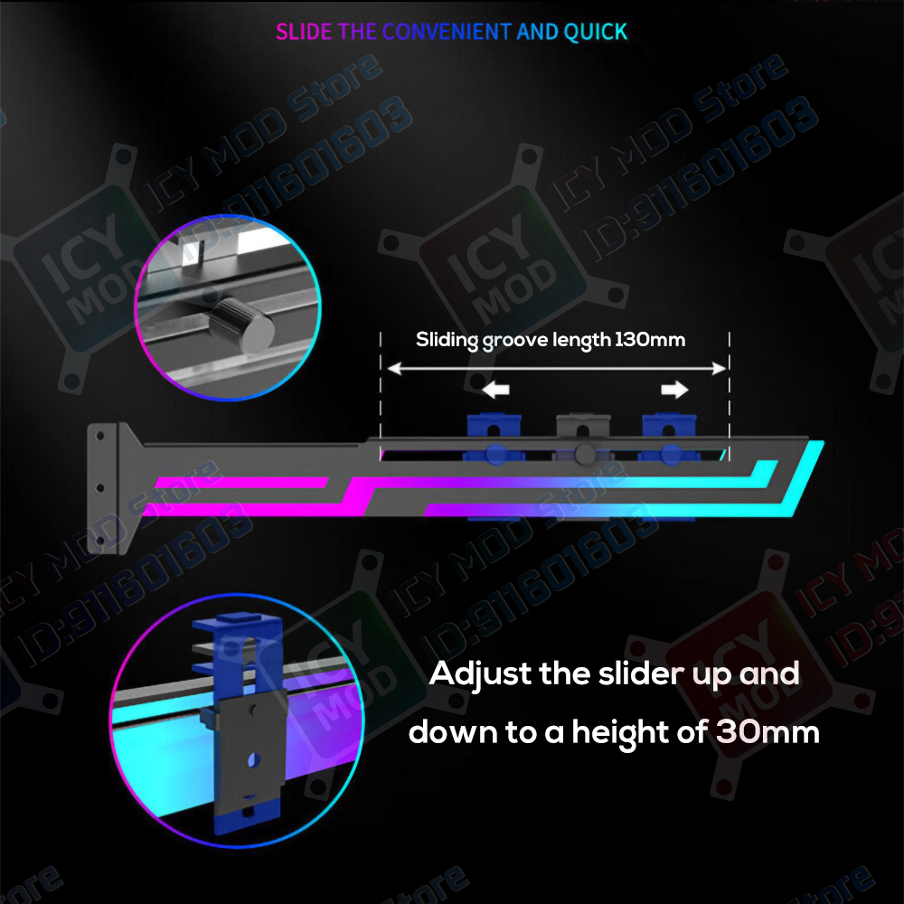 GPU Bracket 5V3Pin VGA Holder  - Pc Gaming Lian Li ulasan dan harga