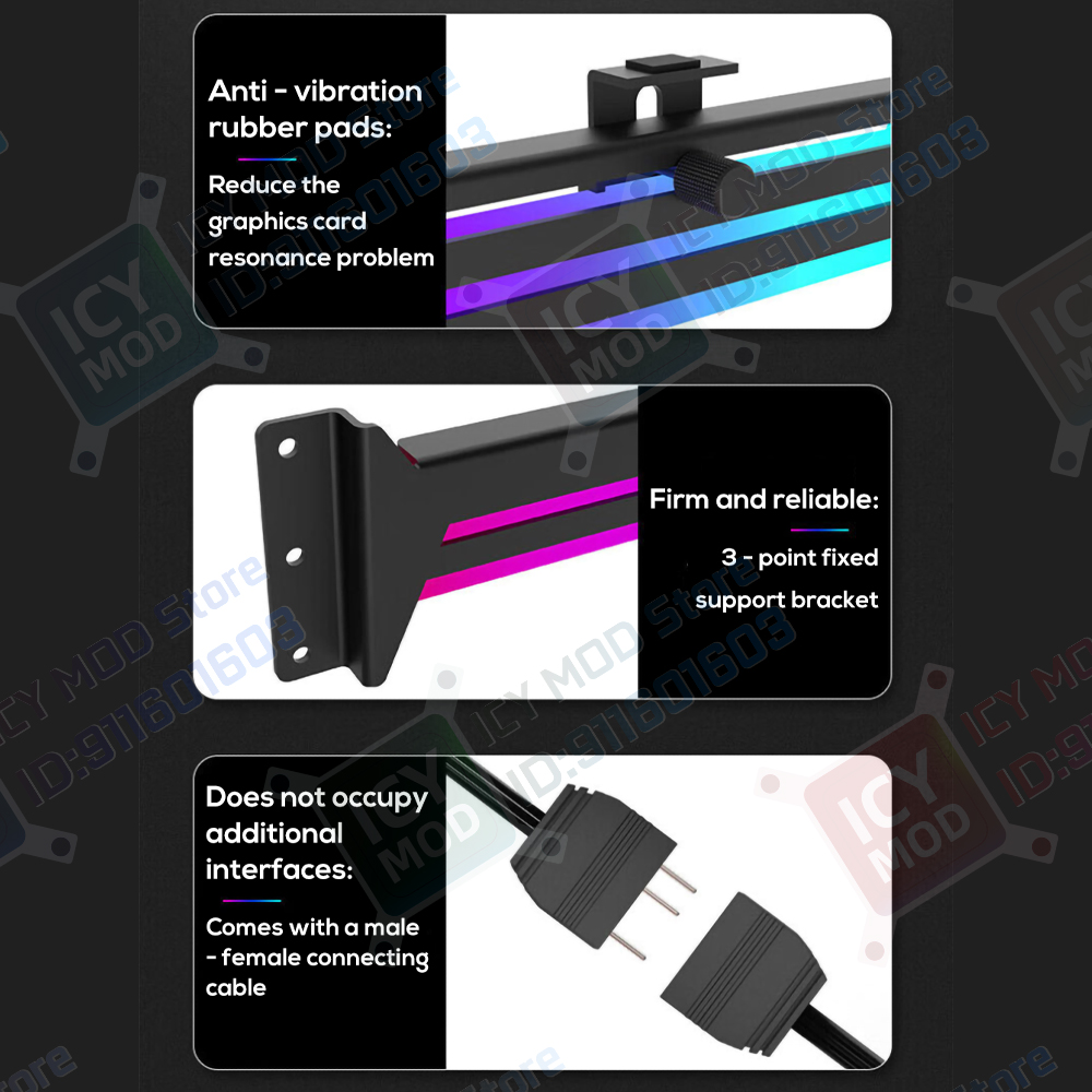 GPU Bracket 5V3Pin VGA Holder  - Pc Gaming Lian Li ulasan dan harga