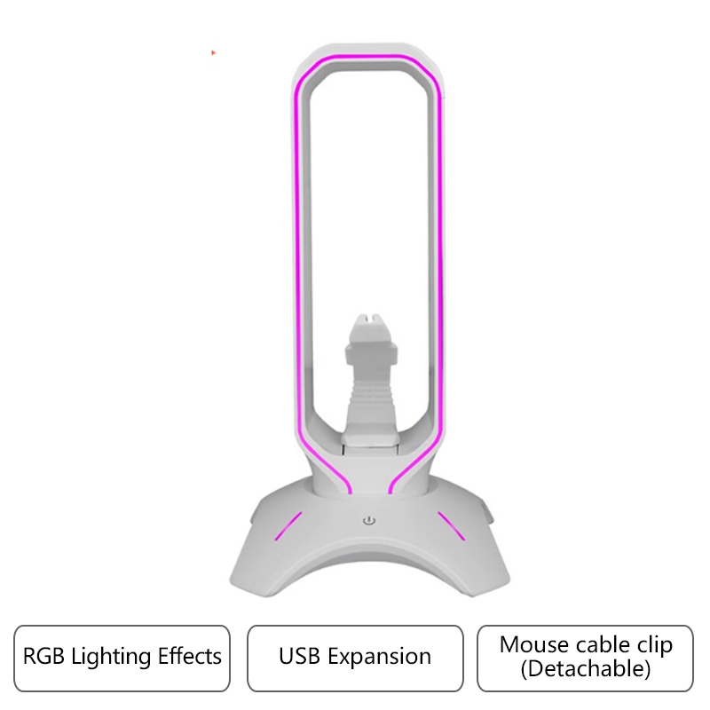 RGB Gaming Headphone Stand wit - Mouse Bungee Holder ulasan dan harga