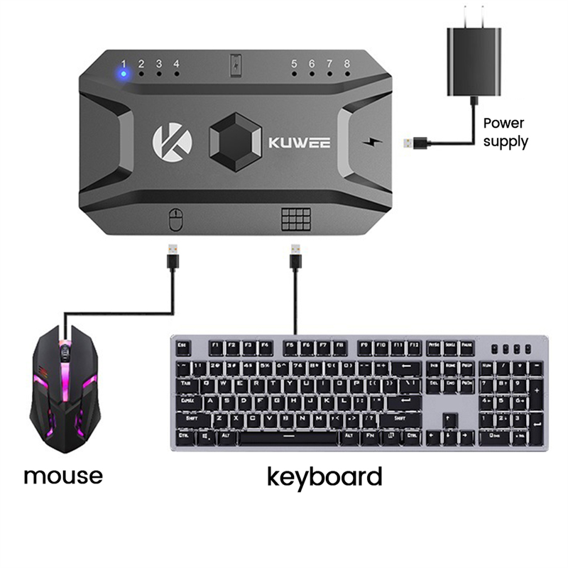 Bluetooth Hub USB 5.0 Converte - Mouse Bungee Holder ulasan dan harga