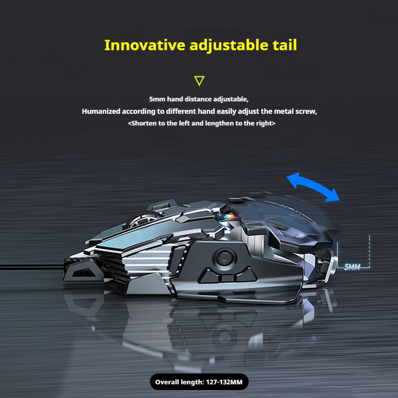 EWEADN Wired Gaming Mouse, RGB - Mouse Bungee Holder ulasan dan harga