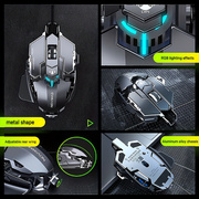 EWEADN Wired Gaming Mouse, RGB - Mouse Bungee Holder ulasan dan harga