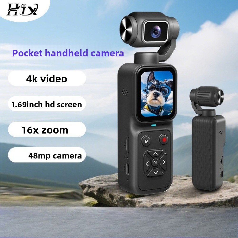 HJD-09 4K Vlogging Camera 180° - Webcam 4K ulasan dan harga