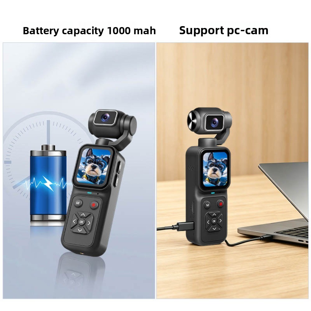 HJD-09 4K Vlogging Camera 180° - Webcam 4K ulasan dan harga